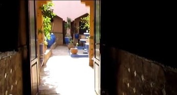 Ouverture vers le patio , La Terrasse des Délices Ouarzazate